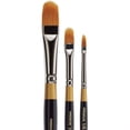thumbnail image 6 of Kingart Original Gold, 9520 Filbert Rake Series Premium Golden Taklon Artist Brushes, 3/Set, All Ages, 6 of 6
