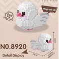 thumbnail image 1 of Blocks Small Cute Bird Building Block Set Parrot Pigeon Animal 3D DIY Assembled Model Brick Toy For Children Girl Educational Gift, 1 of 7