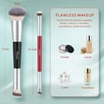 thumbnail image 7 of DUAIU Professional Double-Headed Makeup Brush Kabuki Foundation Brush Blush Brush Eye Shadow Brush Loose Powder Brush Premium Face Makeup Brushes Beauty Tools 2Pcs, 7 of 7