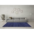thumbnail image 3 of Ahgly Company Machine Washable Indoor Rectangle Oriental Blue Modern Area Rugs, 7' x 9', 3 of 4