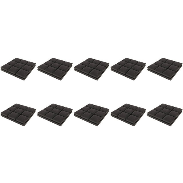 10 paneles acústicos de espuma para estudio, cuñas insonorizadas, materiales de amortiguación de sonido de alta absorción