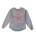 thumbnail image 6 of Women's Gameday Couture Gray Arizona Cardinals Oversized Final Score Snow Wash Long Sleeve T-Shirt, 6 of 6