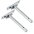 thumbnail image 3 of Leylor Metal Brackets-2Pcs Concealed Metal Brackets Floating Wall Mount Shelf Support(4?), 3 of 8