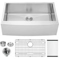 thumbnail image 7 of Mocoloo Stainless Steel Farmhouse Kitchen Sink 30 Inch Single Bowl Apron Front Farm Sink 16-Gauge Undermount Farmhouse Kitchen Sink, 7 of 7