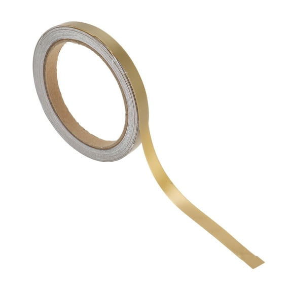 Unique Bargains Pinstripe Tape 15mmx10m Car Stripes Pinstripe Decals for Car Motorcycle and Boat Racing Stripes DIY Stickers Matte Gold Tone 1 Pcs