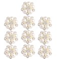 thumbnail image 2 of Set of 20 Beautiful Flower Embellishments Flatback Button for Wedding Craft Shoes Hair Accessories, 2 of 9