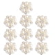 thumbnail image 2 of 10 dijes de metal con forma de flor de perla y diamantes de imitación, adorno de espalda plana, manualidades para bodas c, 2 of 9