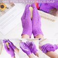 thumbnail image 6 of 4 Pairs Bath Exfoliating Gloves Scrub, Double Sided Bath Mitts Scrubs for Shower, Body Scrubber Gloves, Bathing Accessories, 6 of 7