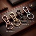 thumbnail image 6 of DF Metal Spring Clasp Keychain with Split Key Ring, Durable Carabiner Key Holder for Keys, Bags, Purses, Assorted 4 Colors, 6 of 7
