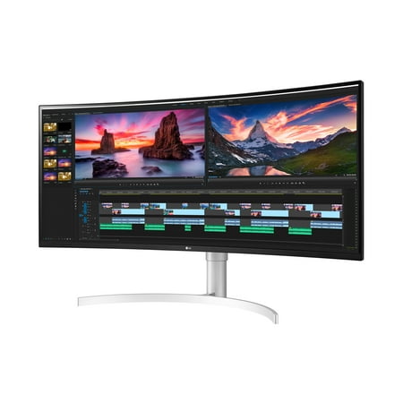 LG 38 Inch UltraWide QHD+ IPS Curved Monitor NVIDIA G-SYNC™ Compatibility - 38WN95C-W