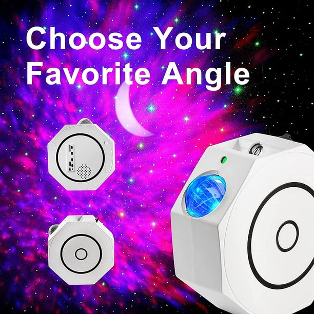 Star Sky Projecteur, 360 ° Rotating Kids Night Light, Bluetooth Music Galaxy  Projecteur pour les fêtes, Projecteur de plafond de planétarium  télécommandé Baby LE