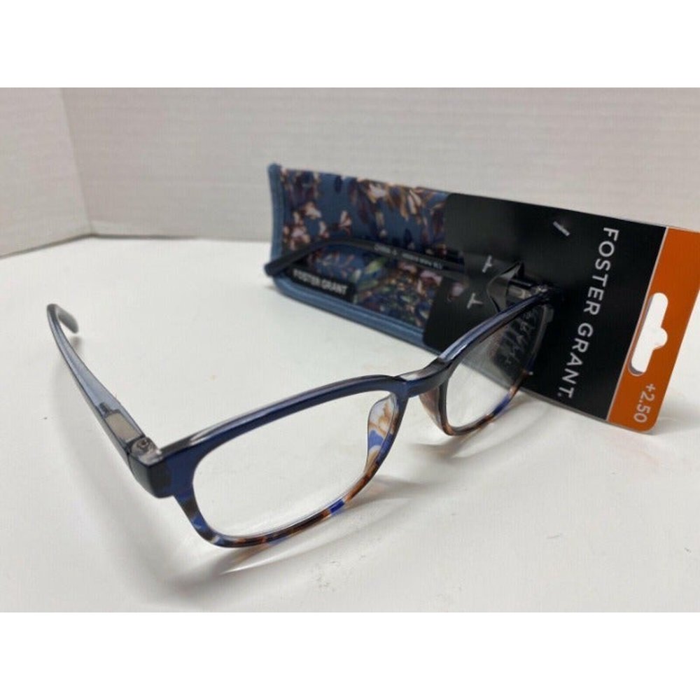 Foster Grant Misha Blue Reading Glasses +2.50