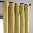 thumbnail image 6 of Light Ochre Solid Cotton Blackout Curtain (1 Panel), Light Ochre, 50W X 96L, 6 of 11