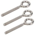 thumbnail image 1 of Hardware Tools, 304 Stainless Steel Lifting Eye Hook Convenient Silver 10Pcs 73mm  for Electrical Equipment, 1 of 7