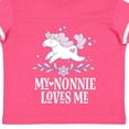 thumbnail image 4 of Inktastic Nonnie Loves Me Granddaughter Unicorn Girls Toddler T-Shirt, 4 of 5