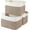 Brown & White, variant on Storage Basket Set of 3, Woven Decorative Rectangle Baskets for Shelves, Closet, Toys, Books, Nursery Organizer Bins, Brown, 13"x9.85"x8.7