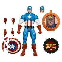 Marvel Legends Series Secret Wars Captain America, Retro Marvel Collectible Action Figure (6”)