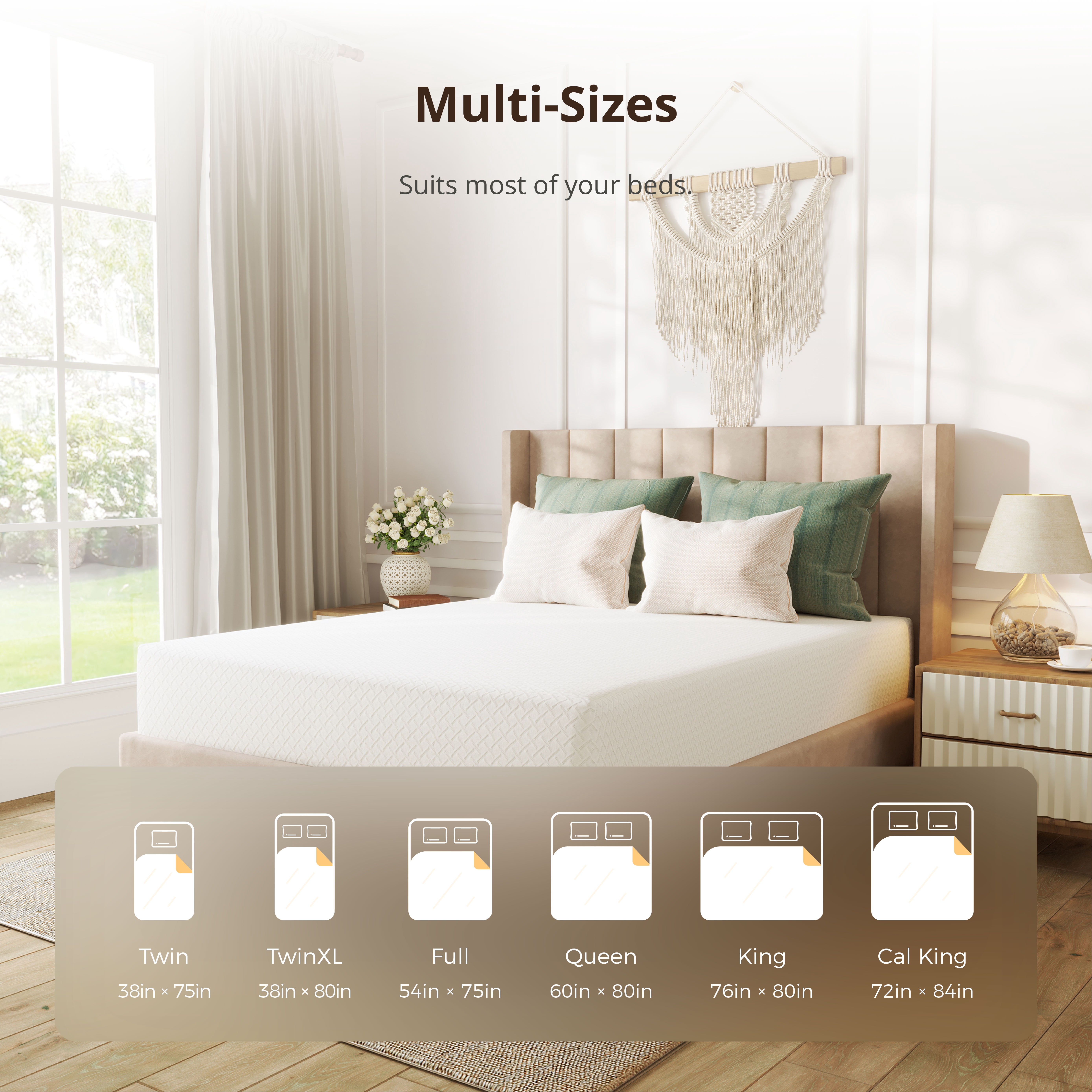 TechForma 5 inch Twin Mattress, Gel Memory Foam for Pressure Relief, Medium Firmness Support