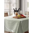 thumbnail image 6 of Sage Green Geometric Table Cloth, Modern White Stripe Distortion Art Waterproof Tablecloth for Rectangle Tables, Reusable Washable Fabric Table Cover for Restaurant Kitchen Dining Tables 60"x84", 6 of 6