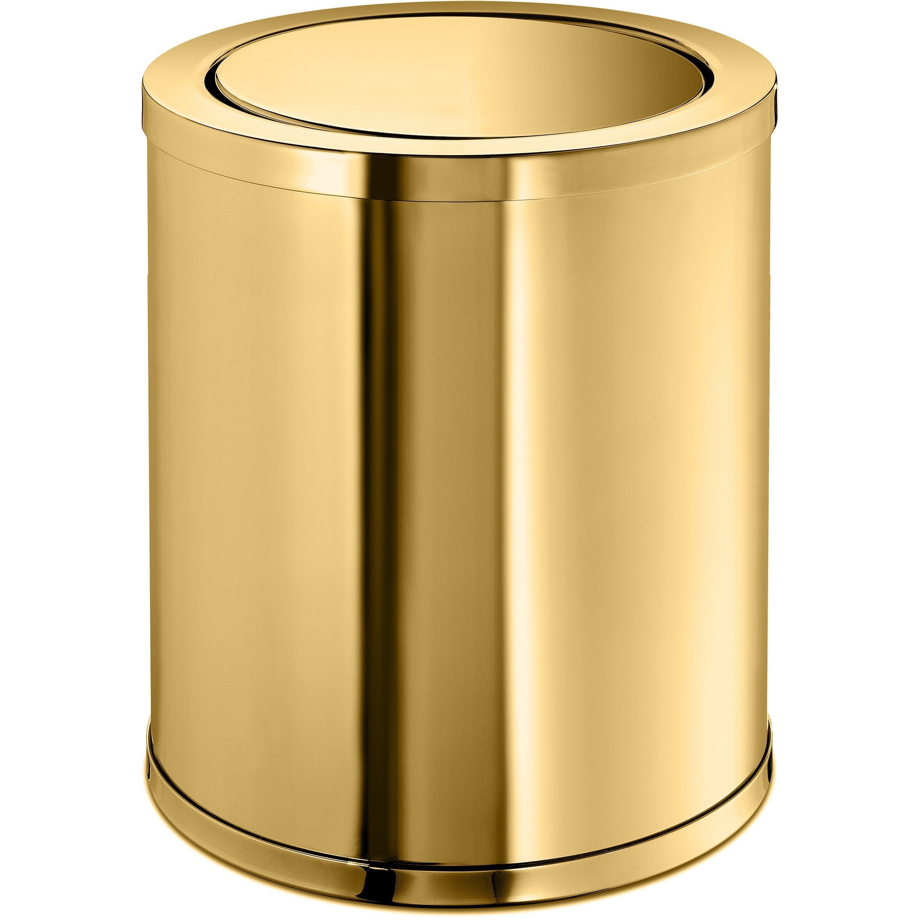 AGM Home Store Lisa Round Wastebasket Trash Can for Bathroom, Kitchen