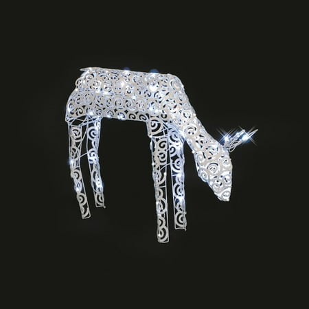 LB International LED Scroll Doe Christmas Decoration