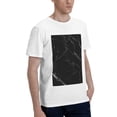 thumbnail image 2 of Bingfone Black Marble Texture Abstract Men'S Loose Fit Short-Sleeve Pocket T-Shirt, 2 of 7