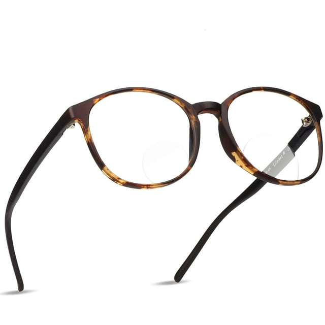 LifeArt Blue Light Blocking Bifocal Computer Reading Glasses with Transparent Lens for Women/Men
