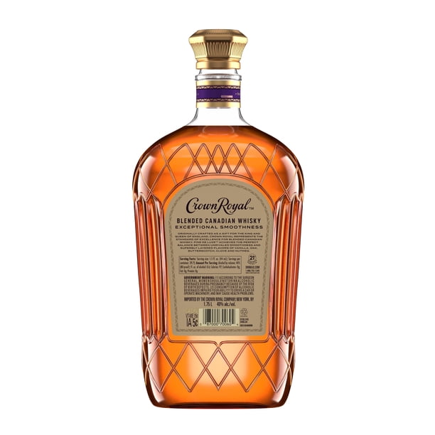 Crown Royal Fine De Luxe Canadian Whisky, 1.75L, 40% ABV - Walmart