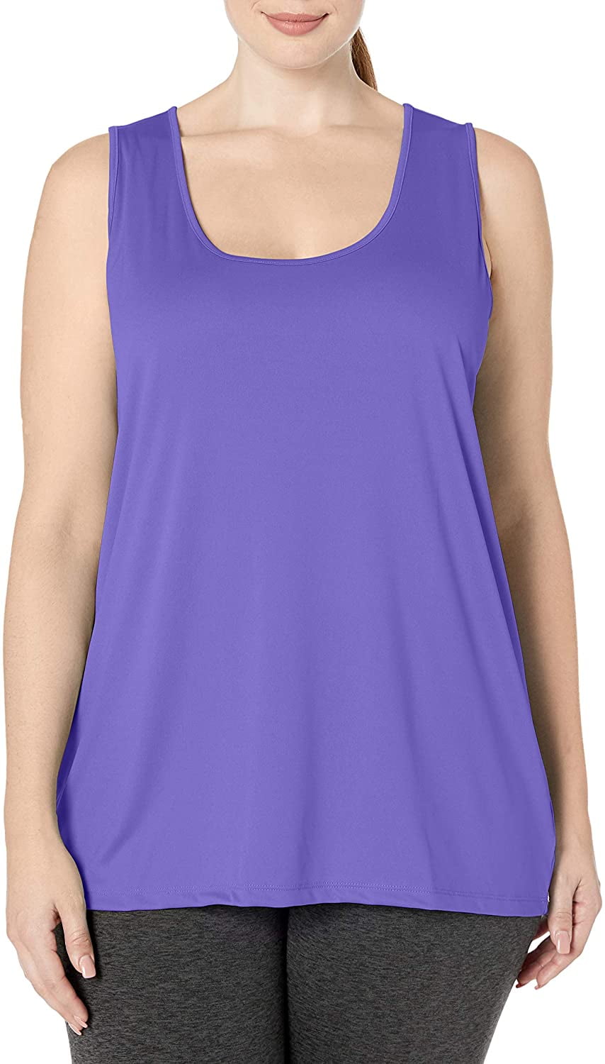Overholdelse af Billy voksen esafio - esafio Women's Plus-Size Tank Sleeveless Top Square Collar T Shirt,  Purple - Walmart.com - Walmart.com