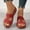 Red#03, variant on Women's Flatform Sandals for Beach – Adjustable I-Strap Style with Comfy Fish Mouth Slides for Casual Summer Footwear,Plus Size