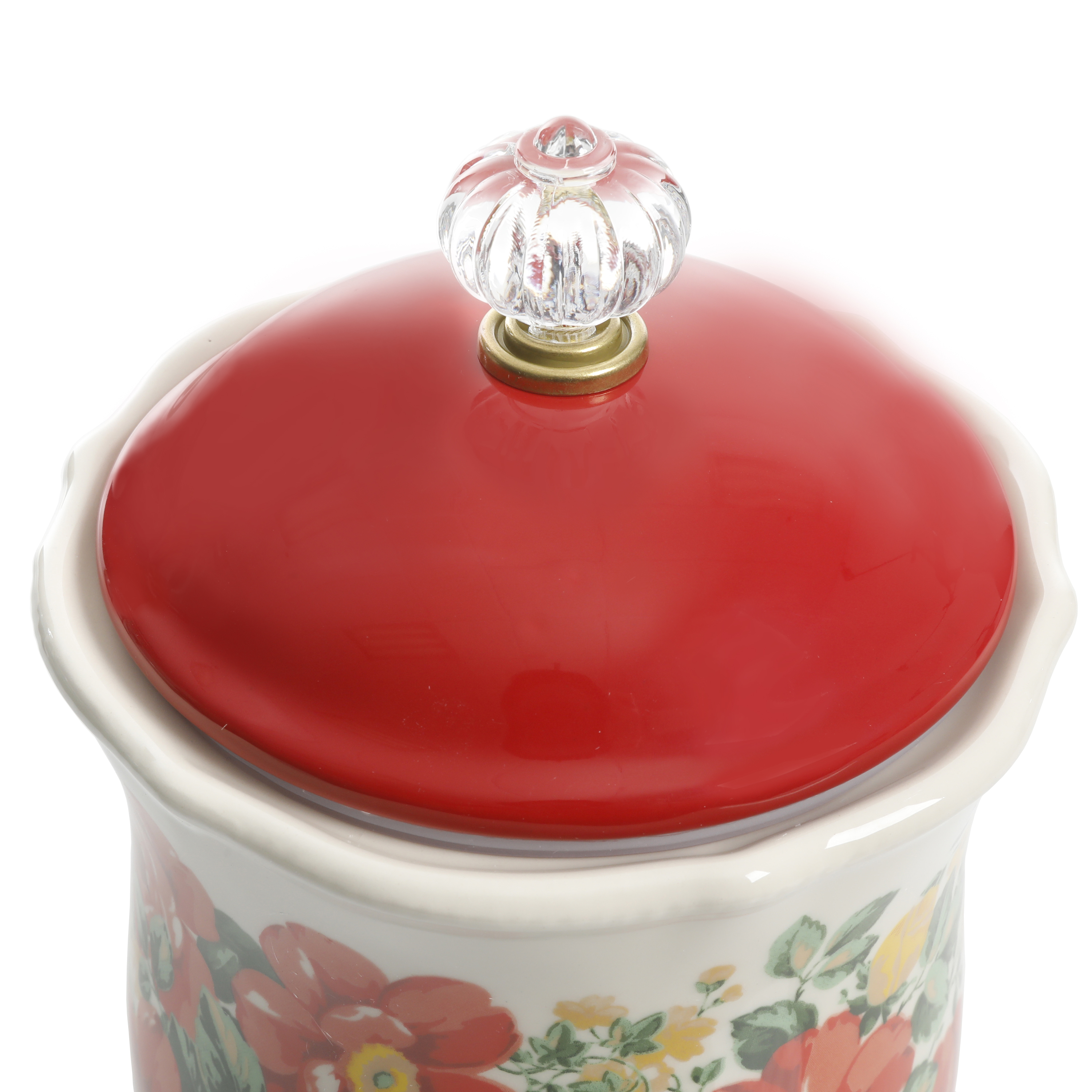 The Pioneer Woman Vintage Floral Canister with Acrylic Knob, 10" - image 5 of 5