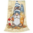 thumbnail image 2 of Pofeuu Hello Summer Cute Gnome Print Ultra-Soft Micro Fleece Blanket,for Bed Or Sofa,All Season Throw Blankets Flannel Blanket-40"x30", 2 of 7