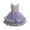Purple, variant on Toddler Kids Girls Floral Formal Princess Party Tulle Tiered Full Dress