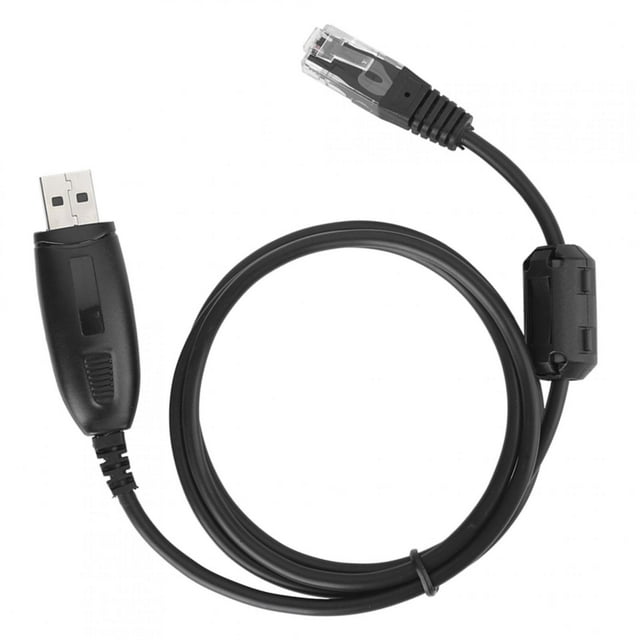 Ccdes Línea de frecuencia de escritura estable, cable de programación USB Walkie Talkie Cable de programación USB ABS, para radio y computadora personal