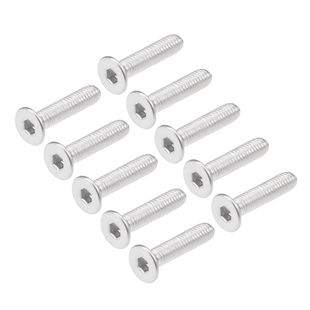 Tornillos de cabeza plana M3x12mm, tornillo hexagonal interno, sujetadores de acero inoxidable 304, 40 piezas