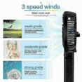 thumbnail image 2 of Mini Hand-held Fan Portable Folding Desk Fan Cooler Cooling Usb Rechargeable Fan, 2 of 2