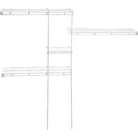 ClosetMaid 5' to 8' Shelf and Rod Closet System, Case of 2