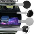 thumbnail image 6 of FOR U DESIGNS Purple Galaxy Butterfly Daisy Print Trunk Cargo Liner for Camping Hiking Non-Slip Car Trunk Mat All Weather Durable Rear Protection for SUVs Truck Van Sedan, 6 of 7