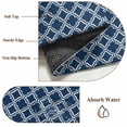 thumbnail image 6 of Navy Blue Morocco Round Area Rug 3Ft Washable Small Circle Rugs for Kitchen Entryway, Modern Abstract Classic Geometric Non-Slip Carpet Floor Mats Indoor Outdoor Carpet Runner Aesthetic Home Decor, 6 of 8