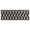 Black White Geometric, variant on Black Turquoise and Gray Floral Pattern Kitchen Rug Mat,Kitchen Runner Rugs Non Skid Washable,Decorative Kitchen Floor Mats for Kitchen,Sink,Laundry,17"X47"