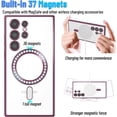thumbnail image 5 of Magnetic for Samsung Galaxy S23 Ultra Case,Electroplated Clear Slim Samsung S23 Ultra Phone Case with Camera Protection,Shockproof Samsung S23 Ultra Case Compatible with MagSafe, Red Edge, 5 of 13
