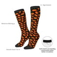 thumbnail image 4 of Yiaed Pumpkin Fallen Leaves Print Great elasticity Adult Stockings Sports socks for Men and Women, 4 of 6