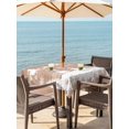 thumbnail image 2 of Outdoor Tablecloth with Umbrella Hole and Zipper, Vintage Christmas Square Table Cloth 60x60 Inch Waterproof Tablecloth, Xmas Elk Tree Snowflake Forest Picnic Table Cover for Patio Camping, 2 of 7