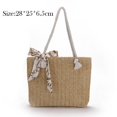 Summer Straw Shoulder Bags for Women Vintage Beach Bags 2023 Handbags