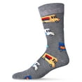 thumbnail image 2 of MeMoi Men's Colorful Food Trucks Bamboo Blend Novelty Crew Sock - Mens - Male, 10-13, Black, 2 of 7