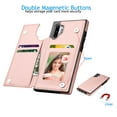 thumbnail image 4 of Galaxy Note 10 + 5G Wallet Card Holder Case, Galaxy Note 10 + 5G Leather Case, Njjex Leather Flip Wallet Card Holder Case Cover for Samsung Galaxy Note 10 + 5G 6.8", Rose Gold, 4 of 10