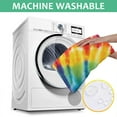 thumbnail image 6 of Colorful Rainbow Tie Dye Spiral Pattern Square Tablecloth,Waterproof Square Table Cover,Wipeable Spillproof Washable Table Cover for Home Kitchen Party Decor 42"X42"(107x107cm), 6 of 6