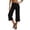 *Black, variant on VBVC Women's Stretchy Wide Leg Capri Pants , High Waisted Slim Crop Trousers For Women , Ladies' Loose Fit Yoga Lounge Pants with Pockets, Black , S-XL