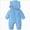 A10--Blue, variant on 6-9 Months Preemie Sleep & Play One-Piece Bodysuit Newborn Baby Outfit Suit Fold Footies Girls Boys Winter Fleece Clothes Hooded Jumpsuit Romper Blue Newborn Gift