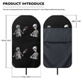 thumbnail image 7 of POLERO Skeleton Rose Design Terry Cloth Car Seat Cover Universal Car Seat Cover Towel, Non-Slip Breathable Car Seat Towel Cover Fit for SUVs Cars Sedans, 7 of 7